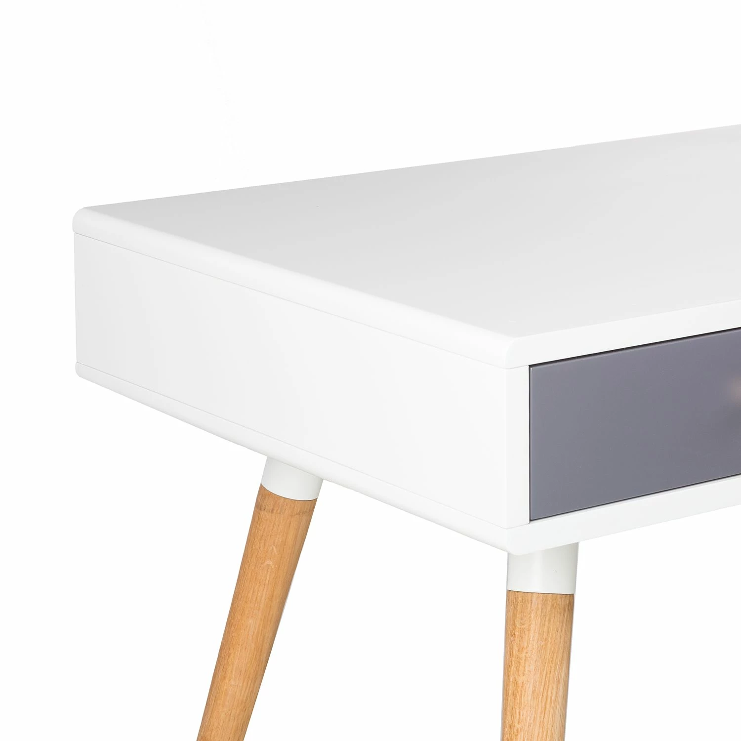 Mørteens Schreibtisch Mokre - Eiche teilmassiv - Weiß / Eiche 11 Mørteens Schreibtisch Mokre - Eiche teilmassiv - Weiß / Eiche – Bild 9