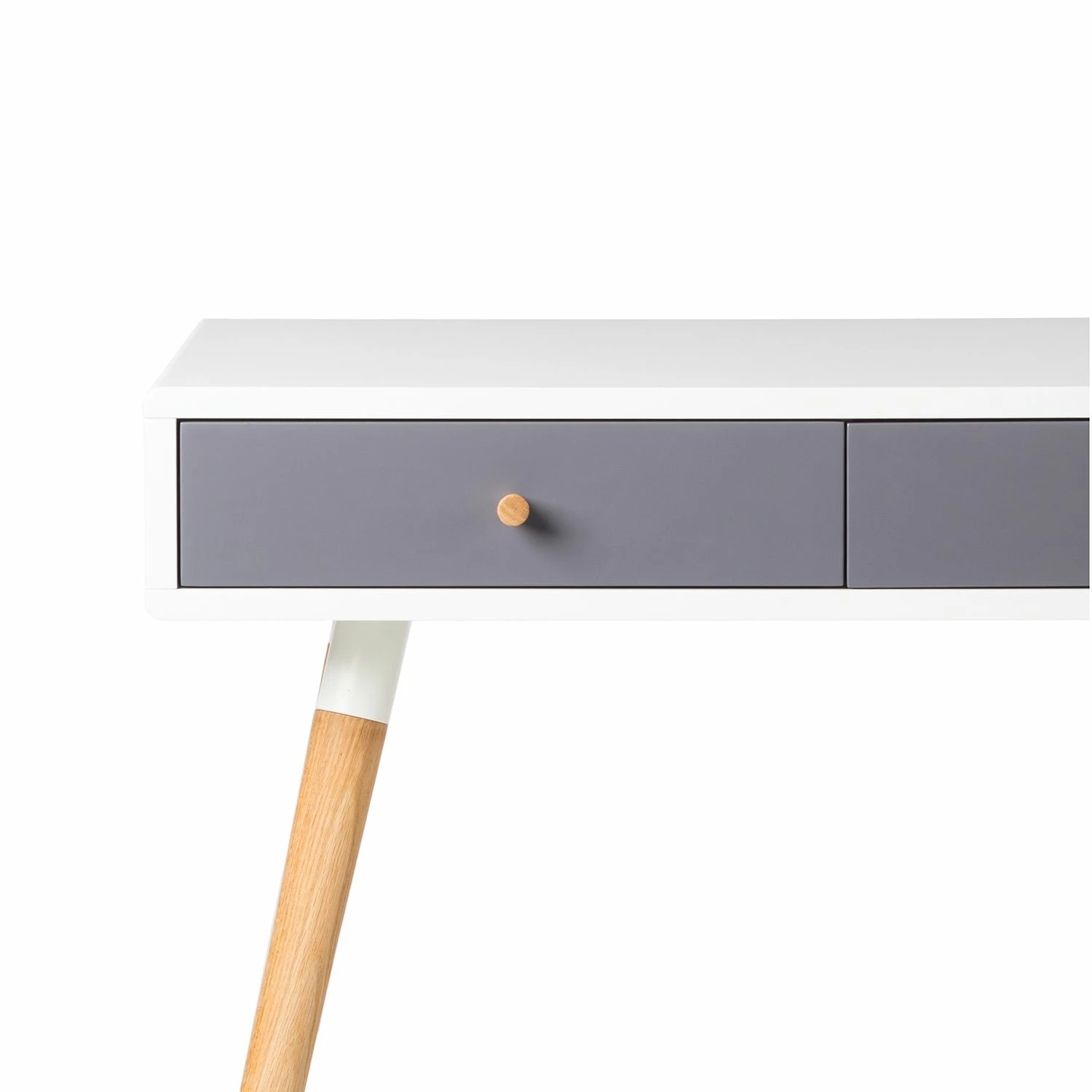 Mørteens Schreibtisch Mokre - Eiche teilmassiv - Weiß / Eiche 9 Mørteens Schreibtisch Mokre - Eiche teilmassiv - Weiß / Eiche – Bild 7