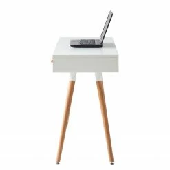 Mørteens Schreibtisch Lewin - Eiche teilmassiv - Weiß / Eiche -BÜROMÖBEL Verkaufsgeschäft 1000008545 190626 12524000003 GALLERYIMAGES P000000001000008545