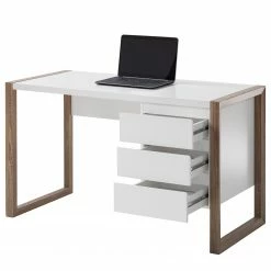 Mørteens Schreibtisch Avusy - Weiß/Eiche Sonoma Dekor -BÜROMÖBEL Verkaufsgeschäft 1000017350 200706 14350200003 DETAILS P000000001000017350