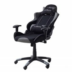 Home24office Gaming Chair mcRacing I - Schwarz / Grau -BÜROMÖBEL Verkaufsgeschäft 1000027353 201009 12340700002 DETAILS P000000001000027353