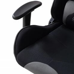 Home24office Gaming Chair mcRacing I - Schwarz / Grau -BÜROMÖBEL Verkaufsgeschäft 1000027353 201009 12341100008 DETAILS P000000001000027353