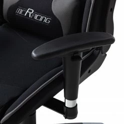 Home24office Gaming Chair mcRacing I - Schwarz / Grau -BÜROMÖBEL Verkaufsgeschäft 1000027353 201009 12341500012 DETAILS P000000001000027353