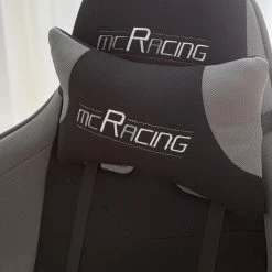 Home24office Gaming Chair mcRacing I - Schwarz / Grau -BÜROMÖBEL Verkaufsgeschäft 1000027353 201012 11152900008 DETAILS P000000001000027353