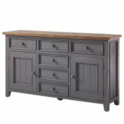 Maison Belfort Sideboard Balignton I - Kiefer massiv - Grau