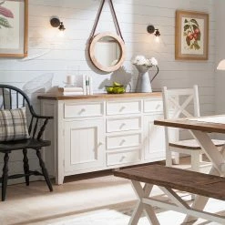 Maison Belfort Sideboard Balignton I - Kiefer massiv - Weiß -BÜROMÖBEL Verkaufsgeschäft 1000027369 211116 12452800052 MOOD DETAILS P000000001000027369 mood