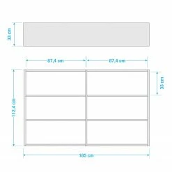 Loftscape Bücherregal Empire - Cremeweiß - Höhe: 112 cm - Breite: 185 cm 13 Loftscape Bücherregal Empire - Cremeweiß - Höhe: 112 cm - Breite: 185 cm -BÜROMÖBEL Verkaufsgeschäft 1000036258 190621 12570100009 GALLERYIMAGES P000000001000036258