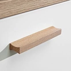 Germania Eckschreibtisch Neston - Matt Weiß / Eiche Sanremo Dekor -BÜROMÖBEL Verkaufsgeschäft 1000039246 200520 15303900008 DETAILS P000000001000039246