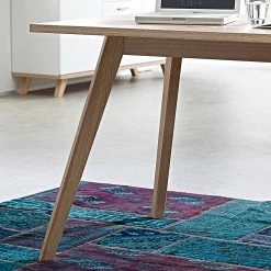 Germania Eckschreibtisch Neston - Matt Weiß / Eiche Sanremo Dekor -BÜROMÖBEL Verkaufsgeschäft 1000039246 200520 15304000009 DETAILS P000000001000039246