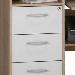 Maja Möbel Computertisch Loel - Eiche Sonoma Dekor / Alpinweiß -BÜROMÖBEL Verkaufsgeschäft 1000057532 211007 142016000034 DETAILS P000000001000057532