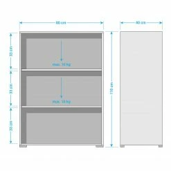 Aktenschrank Merit I - Eiche Sonoma Dekor / Hochglanz Weiß 9 Aktenschrank Merit I - Eiche Sonoma Dekor / Hochglanz Weiß -BÜROMÖBEL Verkaufsgeschäft 1000057544 180706 08174701 GALLERYIMAGES P000000001000057544