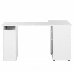 Maja Möbel Eck-Schreibtisch Samiera - Alpinweiß / Hochglanz Weiß -BÜROMÖBEL Verkaufsgeschäft 1000057600 201005 06185800004 DETAILS P000000001000057600