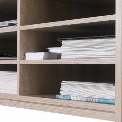 Maja Möbel Bürosparset Merit V (10-teilig) - Eiche Sonoma Dekor / Hochglanz Grau -BÜROMÖBEL Verkaufsgeschäft 1000057608 180810 13191099 GALLERYIMAGES P000000001000057608