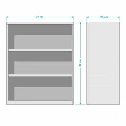 Maja Möbel Regal Fani II - Weiß -BÜROMÖBEL Verkaufsgeschäft 1000057763 180706 08074018 GALLERYIMAGES P000000001000057763