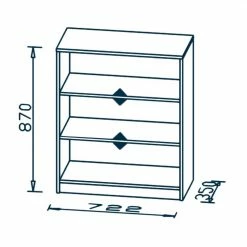 Maja Möbel Regal Fani II - Weiß -BÜROMÖBEL Verkaufsgeschäft 1000057763 180824 09175921 GALLERYIMAGES P000000001000057763