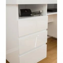 Fredriks Schreibtisch Paddington - Hochglanz Weiß -BÜROMÖBEL Verkaufsgeschäft 1000063605 201012 11154100019 DETAILS P000000001000063605