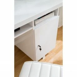 Fredriks Schreibtisch Paddington - Hochglanz Weiß -BÜROMÖBEL Verkaufsgeschäft 1000063605 201012 11154400020 DETAILS P000000001000063605