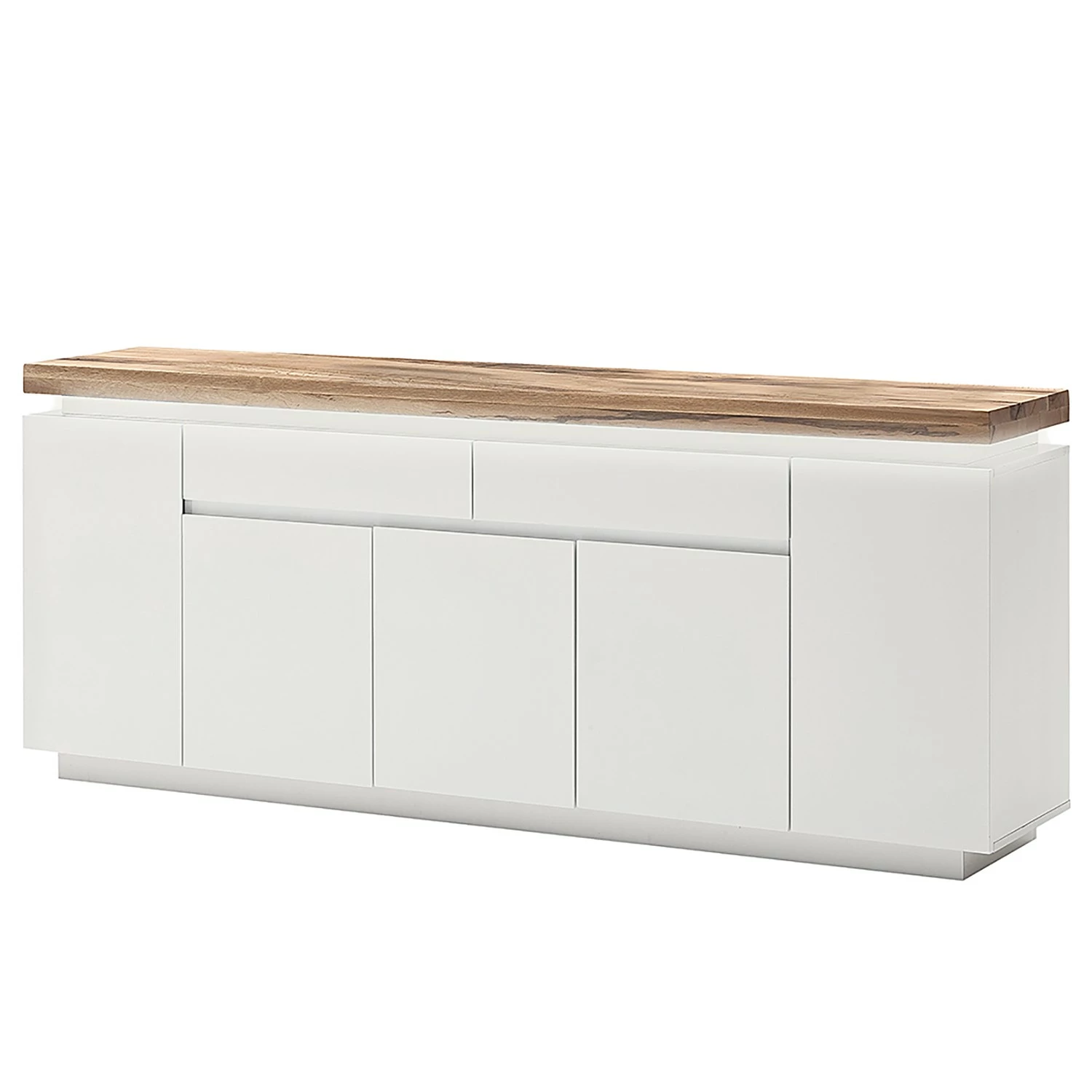 Fredriks Sideboard Roble III - Inkl. Beleuchtung - Eiche / Matt Weiß 3 Fredriks Sideboard Roble III - Inkl. Beleuchtung - Eiche / Matt Weiß