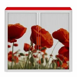 EasyOffice by Paperflow Rollladenschrank easyOffice Nature - Rot -BÜROMÖBEL Verkaufsgeschäft 1000071485 210831 09455500003 DETAILS P000000001000071485