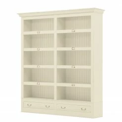 Maison Belfort Bücherregal Azjana I - Pinie weiß lackiert