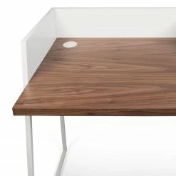 Temahome Schreibtisch Volga - Weiß / Walnuss -BÜROMÖBEL Verkaufsgeschäft 1000094989 180712 10470160 GALLERYIMAGES P000000001000094989