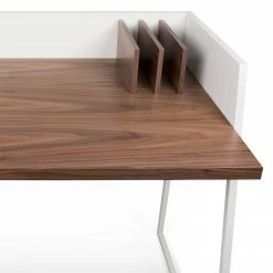 Temahome Schreibtisch Volga - Weiß / Walnuss -BÜROMÖBEL Verkaufsgeschäft 1000094989 180712 10470161 GALLERYIMAGES P000000001000094989