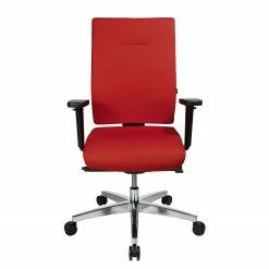 Topstar Bürodrehstuhl Profi Star 15 - Webstoff / Aluminium - Rot -BÜROMÖBEL Verkaufsgeschäft 1000096416 190208 08090500041 GALLERYIMAGES P000000001000096416