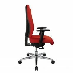 Topstar Bürodrehstuhl Profi Star 15 - Webstoff / Aluminium - Rot -BÜROMÖBEL Verkaufsgeschäft 1000096416 190208 08090500042 GALLERYIMAGES P000000001000096416
