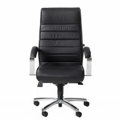 Topstar Chefsessel TD Luxe - Echtleder / Metall - Schwarz / Chrom -BÜROMÖBEL Verkaufsgeschäft 1000096490 200817 13075100011 DETAILS P000000001000096490