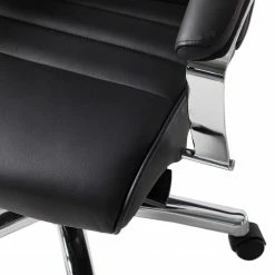 Topstar Chefsessel TD Luxe - Echtleder / Metall - Schwarz / Chrom -BÜROMÖBEL Verkaufsgeschäft 1000096490 200817 13075100017 DETAILS P000000001000096490