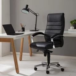Topstar Chefsessel TD Luxe - Echtleder / Metall - Schwarz / Chrom -BÜROMÖBEL Verkaufsgeschäft 1000096490 200819 06100600011 MOOD DETAILS P000000001000096490 mood