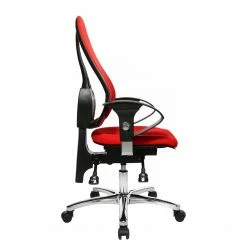Topstar Bürodrehstuhl Sitness 15 - Kunstfaser / Metall - Rot / Chrom -BÜROMÖBEL Verkaufsgeschäft 1000096507 190208 08091100252 GALLERYIMAGES P000000001000096507