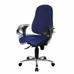 Topstar Bürodrehstuhl Sitness 10 - Kunstfaser / Metall - Blau / Chrom -BÜROMÖBEL Verkaufsgeschäft 1000096510 190208 08091100271 GALLERYIMAGES P000000001000096510