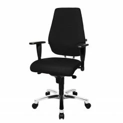 Topstar Bürodrehstuhl Sitness 30 - Kunstfaser / Aluminium - Schwarz / Silber