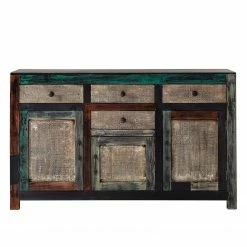 Wolf-Möbel Sideboard Goa II - Akazie / Mango teilmassiv - Mehrfarbig -BÜROMÖBEL Verkaufsgeschäft 1000104047 191024 17483500016 DETAILS P000000001000104047