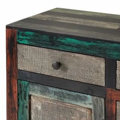 Wolf-Möbel Sideboard Goa II - Akazie / Mango teilmassiv - Mehrfarbig -BÜROMÖBEL Verkaufsgeschäft 1000104047 191024 17483600019 DETAILS P000000001000104047