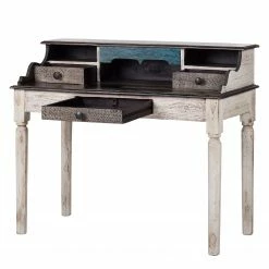 Wolf-Möbel Schreibtisch Goa White - Akazie / Mango teilmassiv - Weiß -BÜROMÖBEL Verkaufsgeschäft 1000104065 40 GALLERYIMAGES P000000001000104065