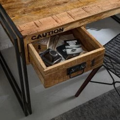 Wolf-Möbel Schreibtisch Iron - Mango massiv / Eisen - Mango / Schwarz -BÜROMÖBEL Verkaufsgeschäft 1000104116 191024 17544600025 MOOD DETAILS P000000001000104116 mood