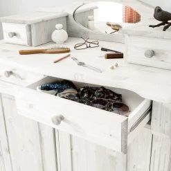 Maison Belfort Vertiko Narva - Kiefer Weiß -BÜROMÖBEL Verkaufsgeschäft 1000104519 210223 10290300487 DETAILS P000000001000104519