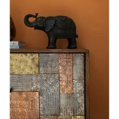 Wolf-Möbel Sideboard Orient - Akazie massiv / Metall - Mehrfarbig -BÜROMÖBEL Verkaufsgeschäft 1000114122 200630 10585100012 DETAILS P000000001000114122