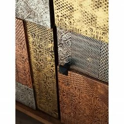 Wolf-Möbel Sideboard Orient - Akazie massiv / Metall - Mehrfarbig -BÜROMÖBEL Verkaufsgeschäft 1000114122 200630 10585300016 DETAILS P000000001000114122