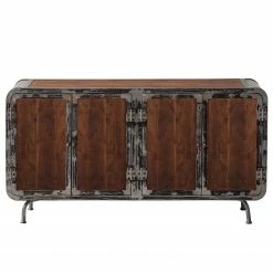 Ars manufacti Sideboard Wharton II - Akazie teilmassiv / Stahl -BÜROMÖBEL Verkaufsgeschäft 1000114890 200402 18281700107 DETAILS P000000001000114890