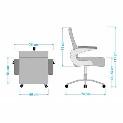 Fredriks Chefsessel Gandy XXL - Webstoff / Metall - Schwarz -BÜROMÖBEL Verkaufsgeschäft 1000116969 181112 13501401 GALLERYIMAGES P000000001000116969