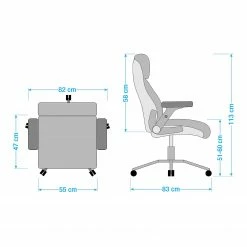 Fredriks Chefsessel Deverre XXL - Kunstleder - Schwarz / Silber 33 Fredriks Chefsessel Deverre XXL - Kunstleder - Schwarz / Silber -BÜROMÖBEL Verkaufsgeschäft 1000116982 181112 13501503 GALLERYIMAGES P000000001000116982