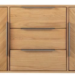 Ars manufacti Sideboard Dharai - Echtholzfurnier / Metall - Eiche / Silber -BÜROMÖBEL Verkaufsgeschäft 1000117155 180702 13320604 GALLERYIMAGES P000000001000117155