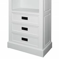 Maison Belfort Regal Nasinu - Paulownia teilmassiv - Weiß / Antik Grau -BÜROMÖBEL Verkaufsgeschäft 1000117551 210722 11224400071 DETAILS P000000001000117551