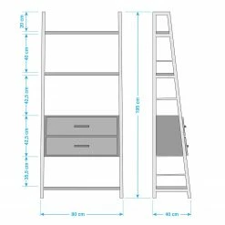 Ars manufacti Regal Atelier IV - Akazie massiv / Metall - Akazie Braun / Anthrazit -BÜROMÖBEL Verkaufsgeschäft 1000123167 030 GALLERYIMAGES P000000001000123167