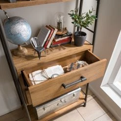 Ars manufacti Regal Atelier IV - Akazie massiv / Metall - Akazie Braun / Anthrazit -BÜROMÖBEL Verkaufsgeschäft 1000123167 180917 101124071 GALLERYIMAGES P000000001000123167