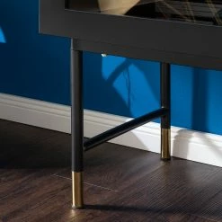 Studio Copenhagen Kommode Luuk - Matt Schwarz / Gold -BÜROMÖBEL Verkaufsgeschäft 1000123483 190320 10551100006 GALLERYIMAGES P000000001000123483