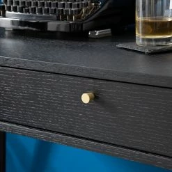 Studio Copenhagen Schreibtisch Moyo - Eiche teilmassiv / Metall - Matt Schwarz / Gold -BÜROMÖBEL Verkaufsgeschäft 1000123494 190315 15403300003 GALLERYIMAGES P000000001000123494